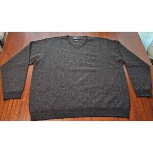 Polo Ralph Lauren Mens Black Washable Merino Wool Sweater Size XL With Pony Logo